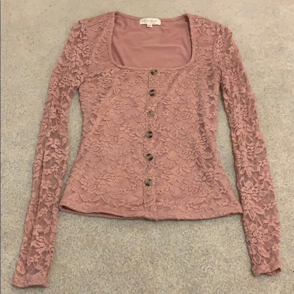 Ultra Flirt Pink Floral Top
